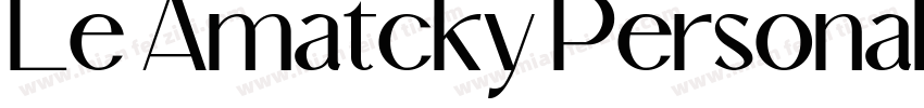 Le Amatcky Personal字体转换